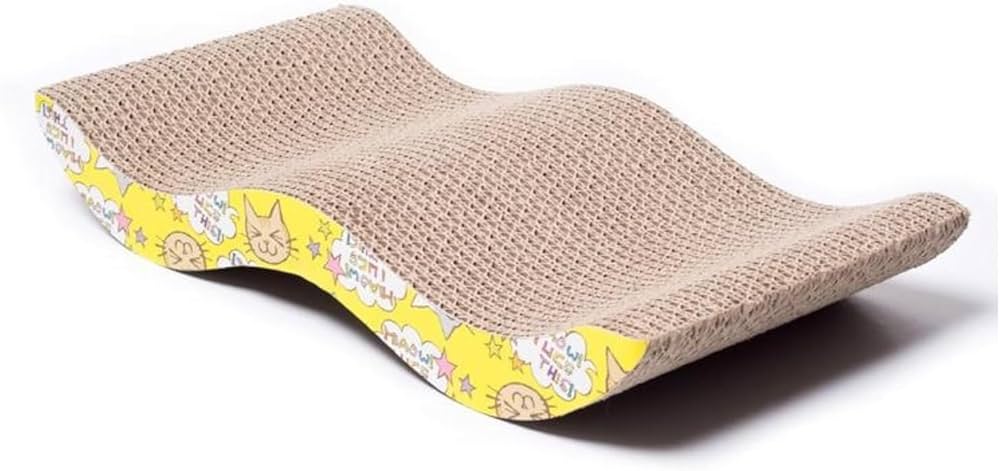 Wavy cat scratcher