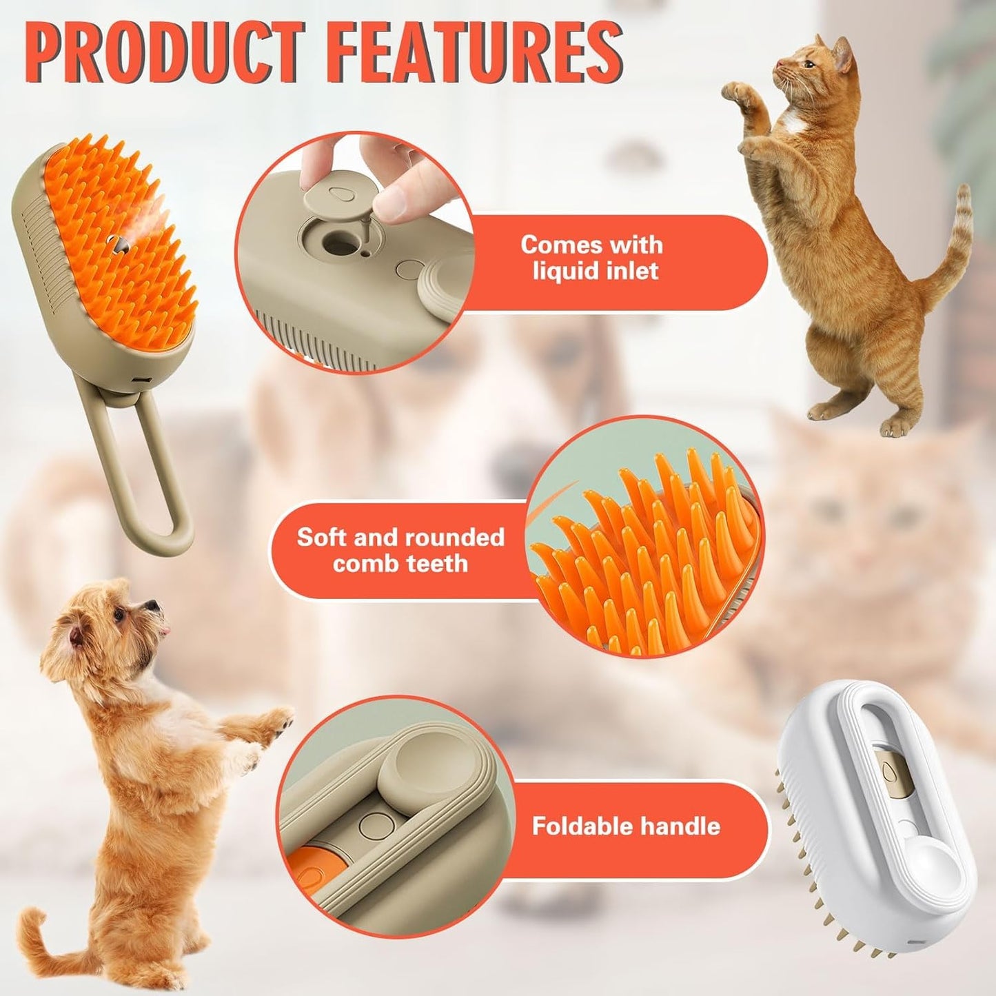 3 In 1 Pet Brush