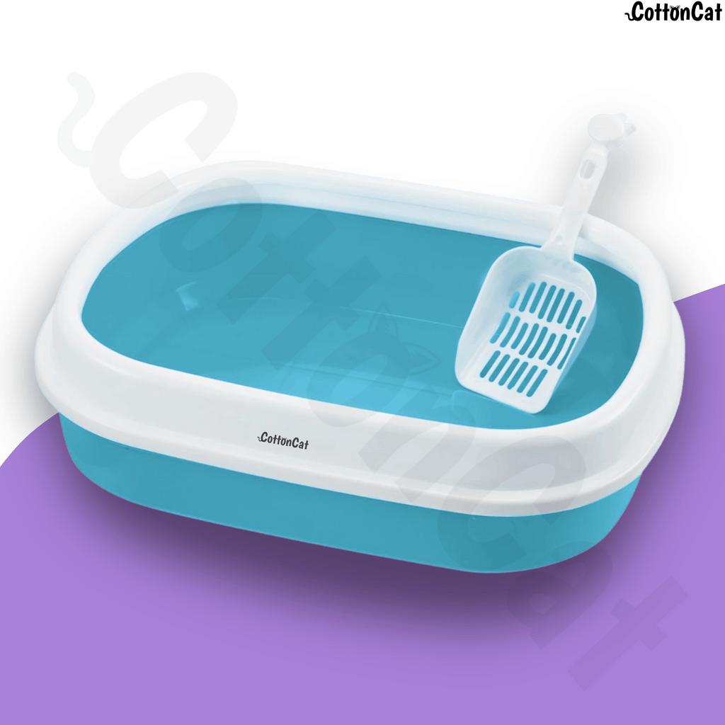 Cottoncat Blue Cat Litter Tray