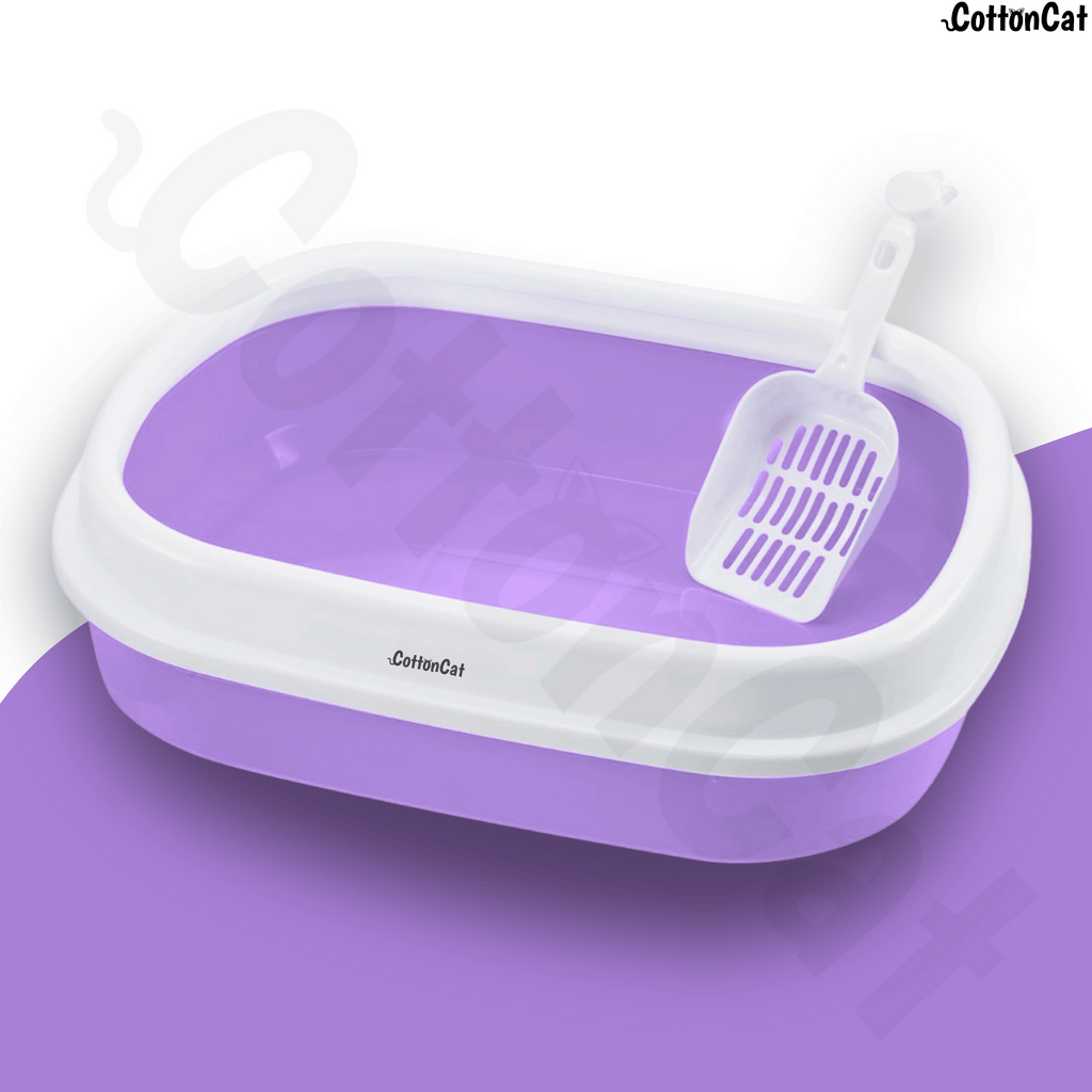 Cottoncat Purple Green Cat Litter Tray
