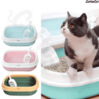 Cottoncat Purple Green Cat Litter Tray