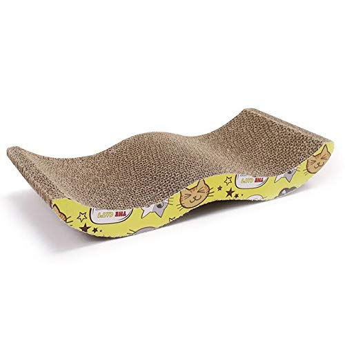 Wavy cat scratcher