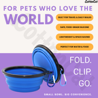 Portable/Travel Pet Bowl For Cats & Dogs