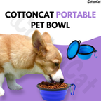 Portable/Travel Pet Bowl For Cats & Dogs
