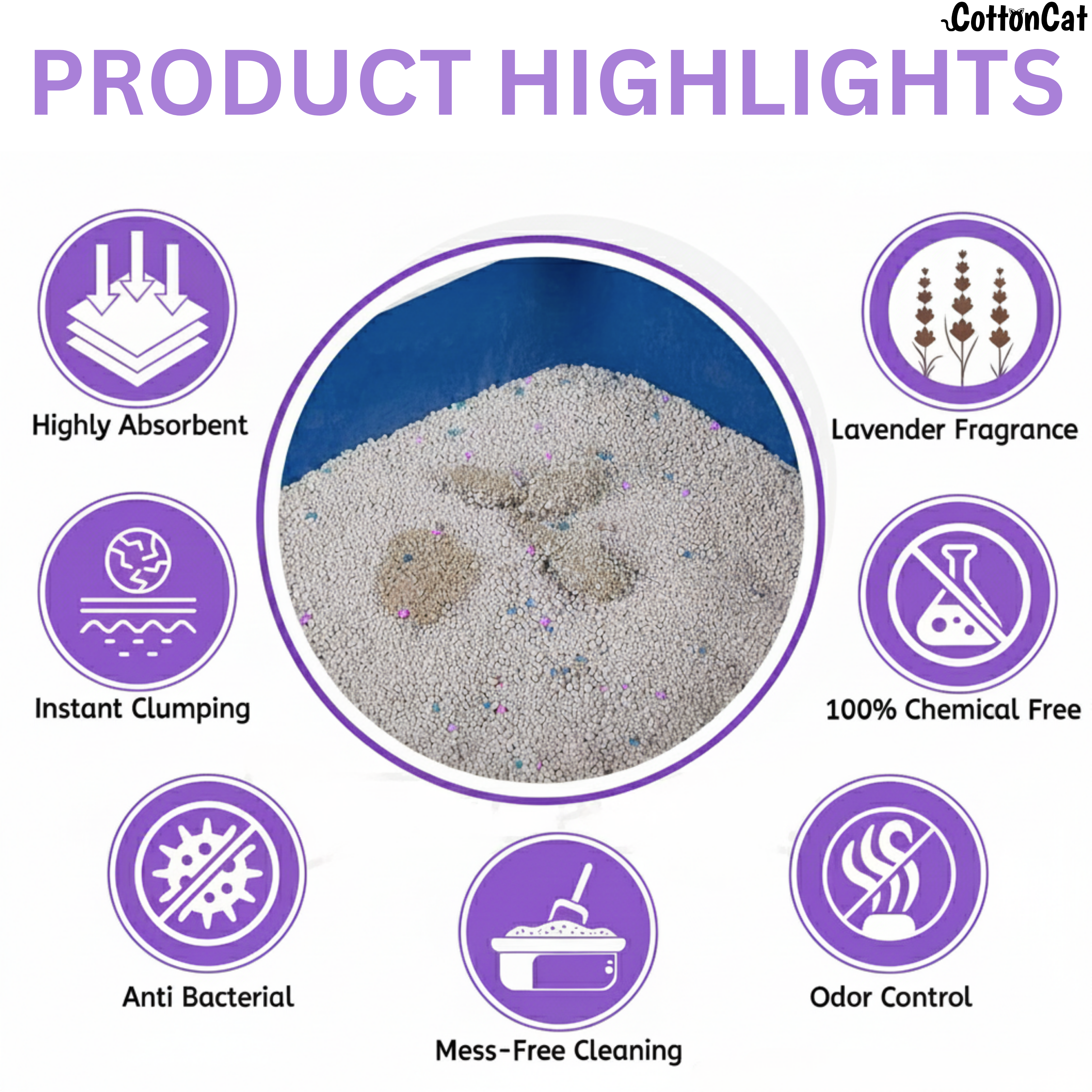 Lavender Natural Cat Litter