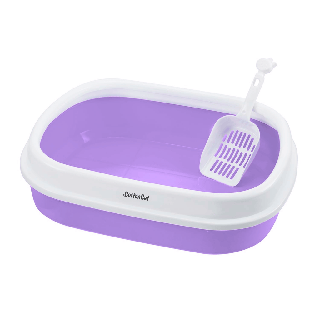 Cottoncat Purple Green Cat Litter Tray