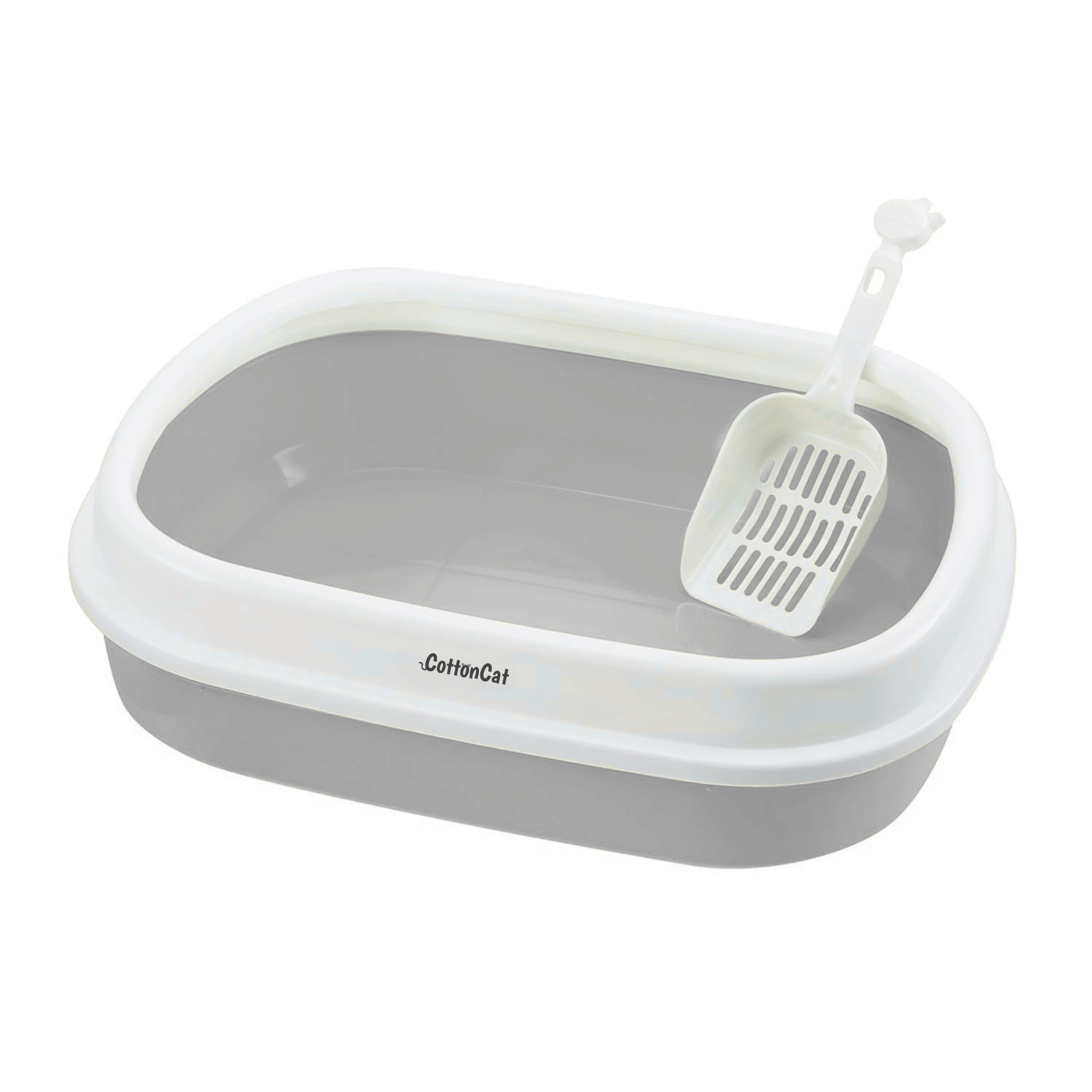 Cottoncat Grey Cat Litter Tray