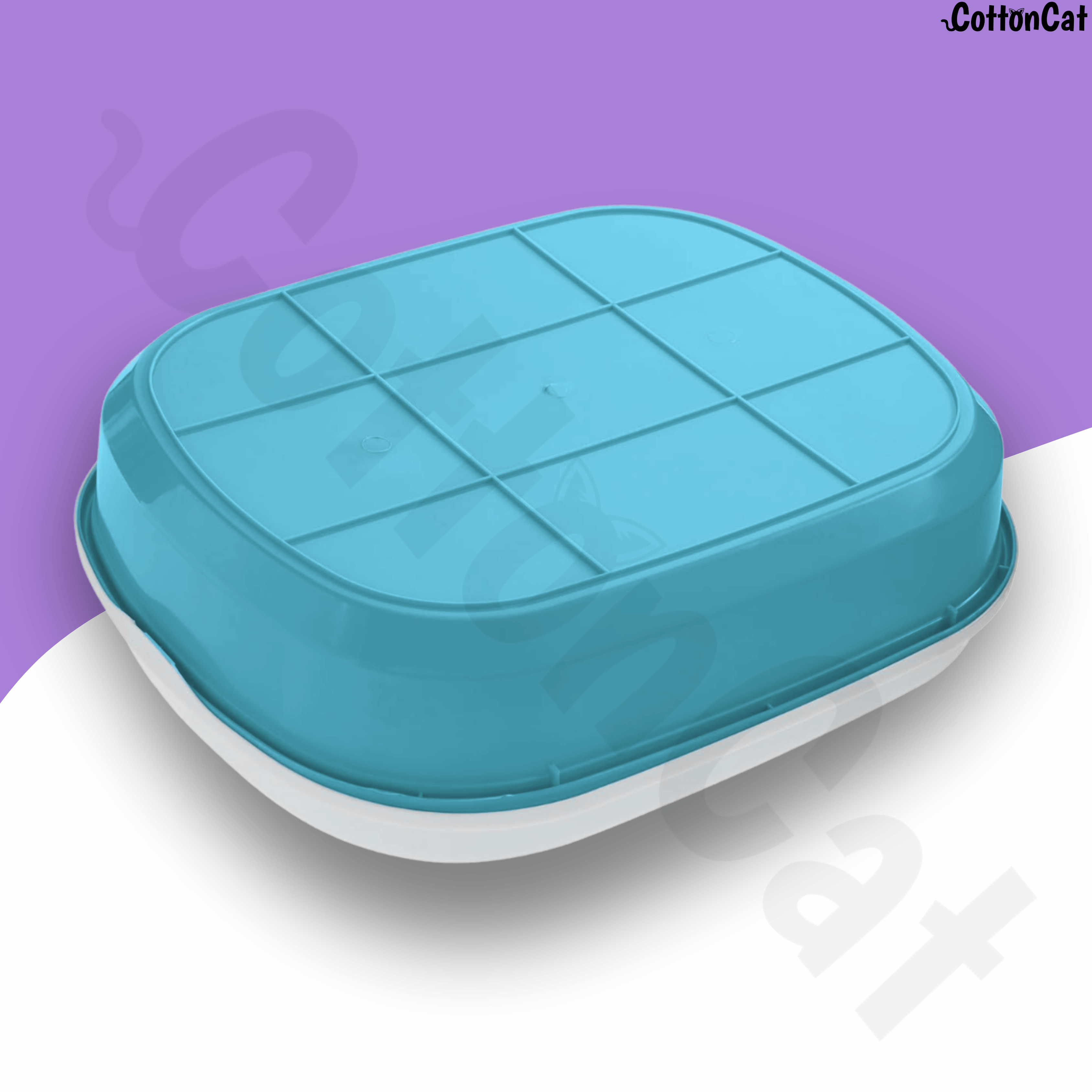 Cottoncat Blue Cat Litter Tray