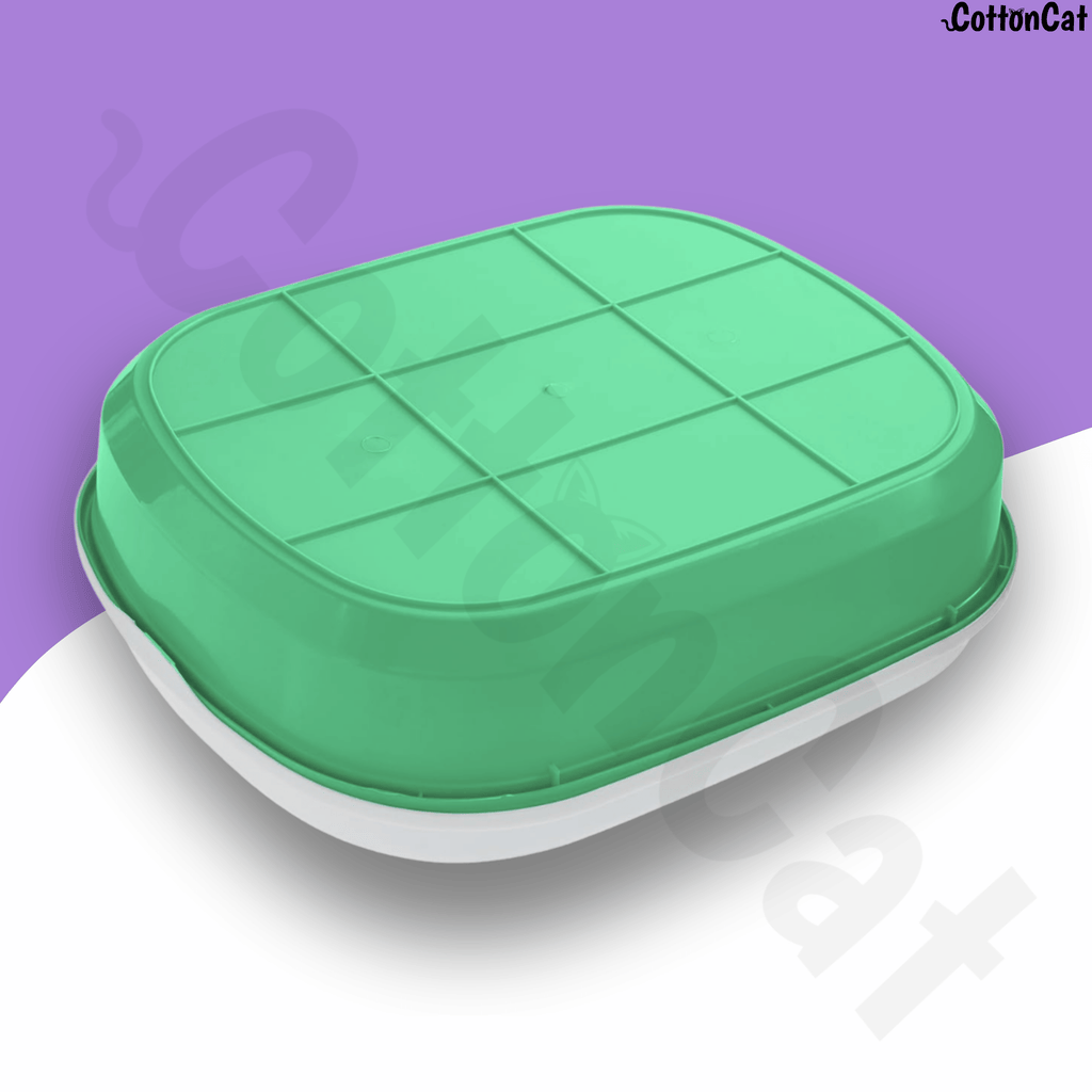 Cottoncat Neon Green Cat Litter Tray