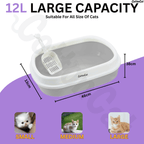 Cottoncat Grey Cat Litter Tray