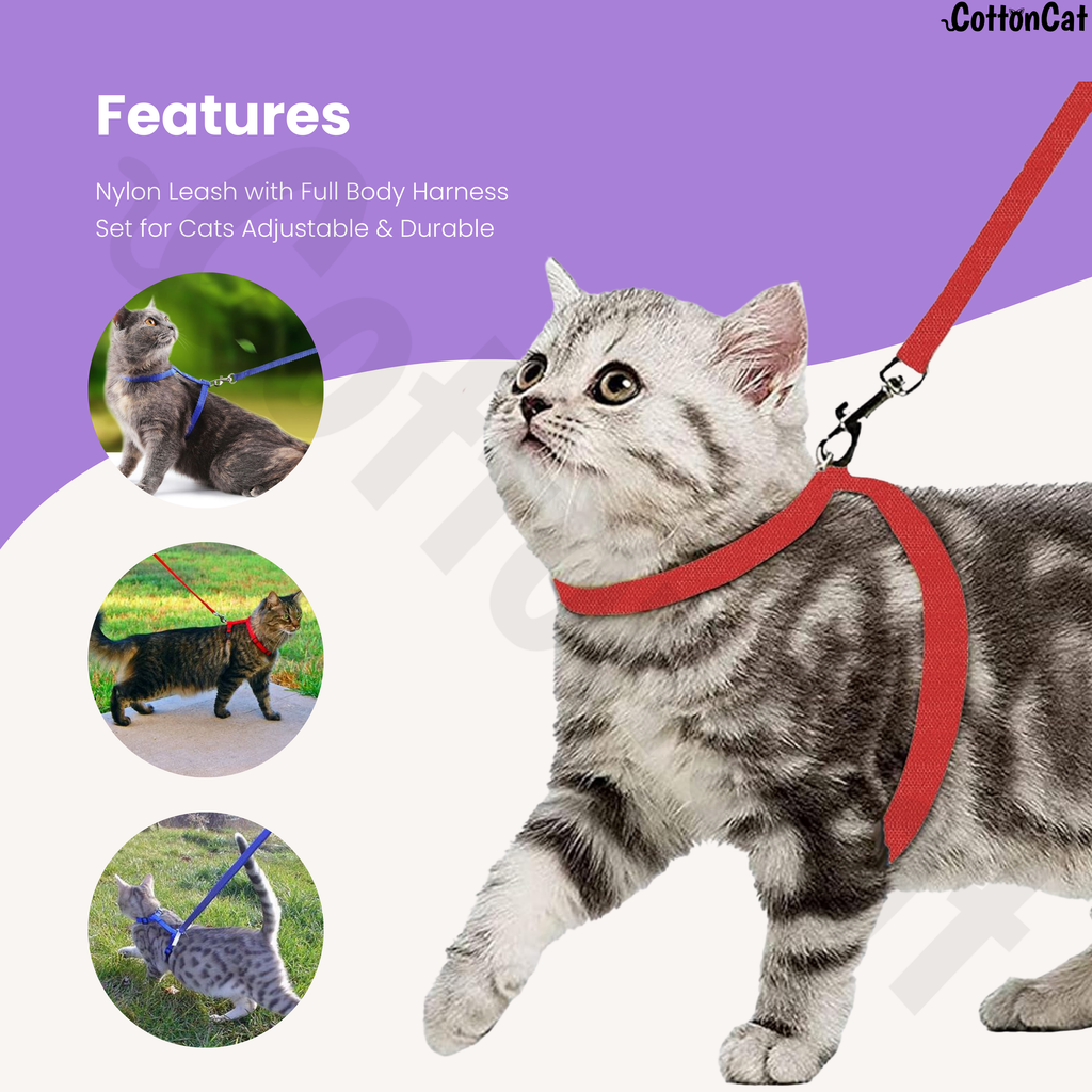CottonCat Cat Harness Combo of 2