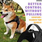 Cat Dog Reflective Harness Black