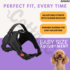 Cat Dog Reflective Harness Black