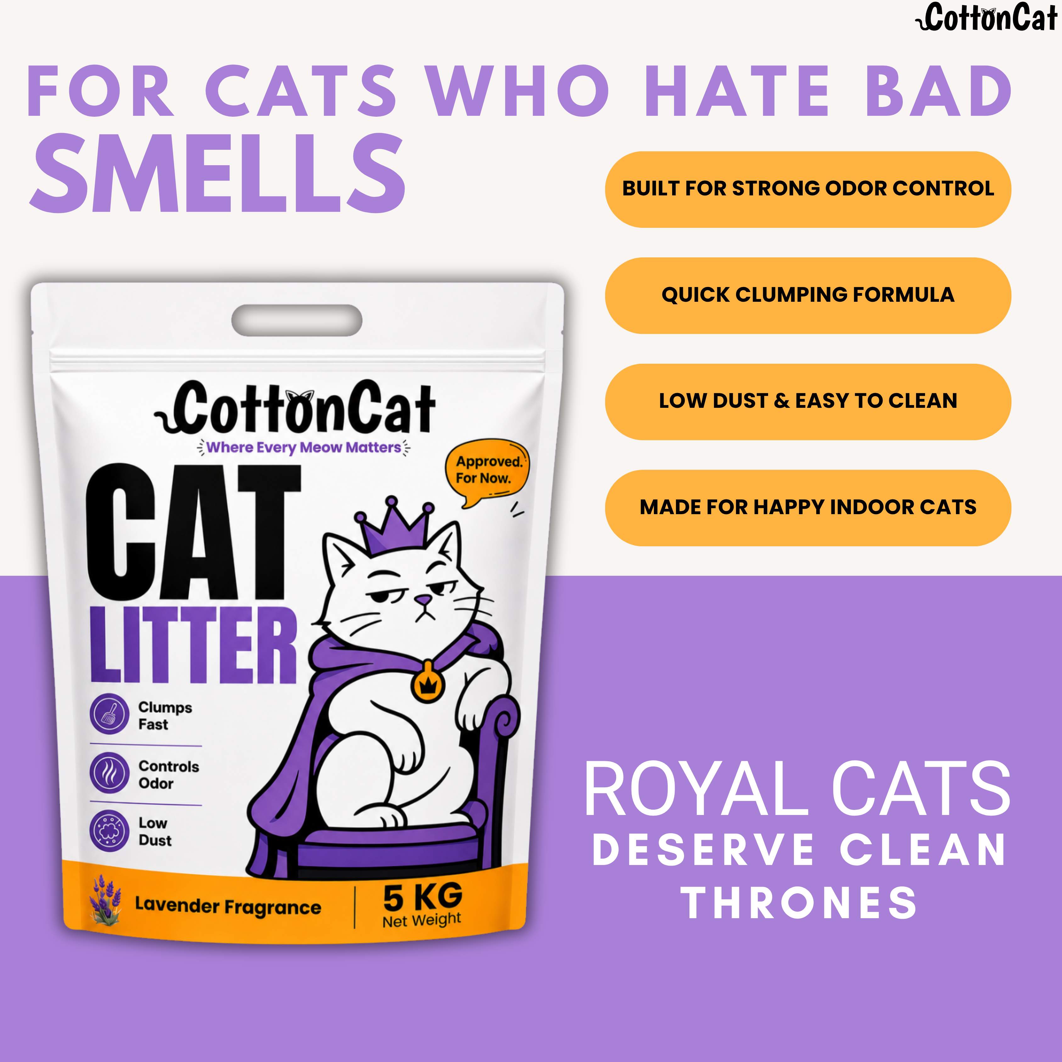 Lavender Natural Cat Litter