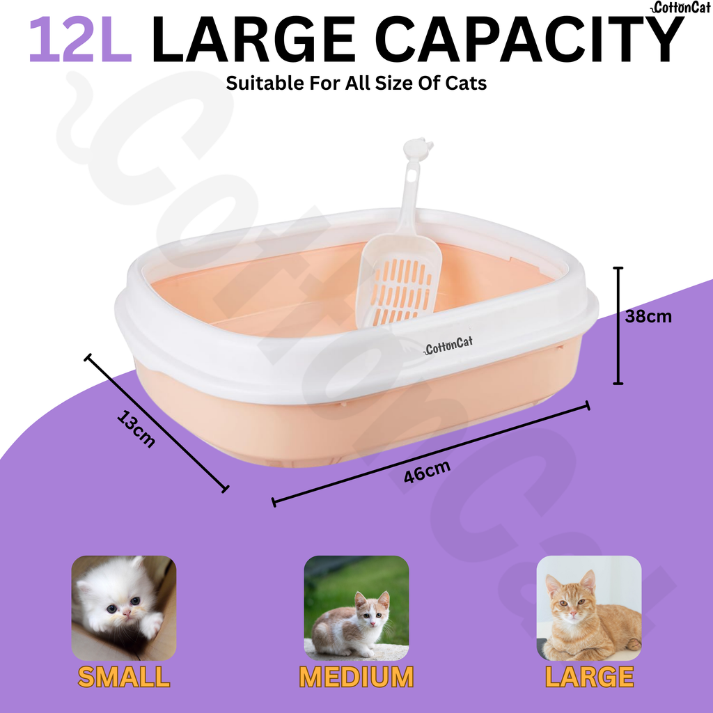 Cottoncat Peach Cat Litter Tray