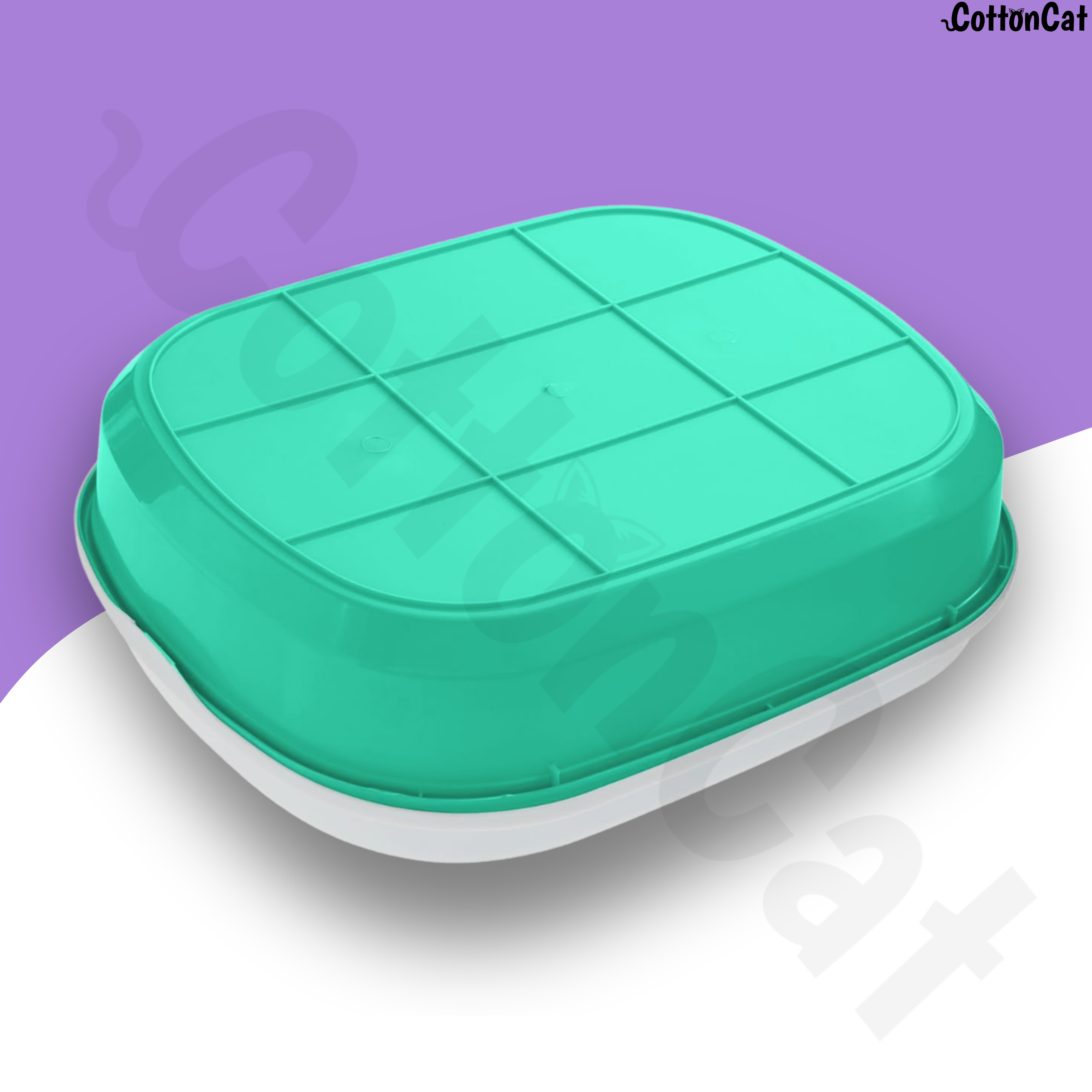 Cottoncat Turquoise Green Cat Litter Tray