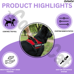 Personalized Dog Harness with Name & Phone Number Red