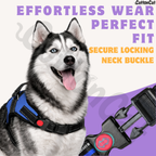 Cat Dog Reflective Harness Blue