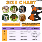 Dog Cat No Pull Harness With Reflective Leash Orange
