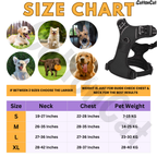 Dog Cat No Pull Harness With Reflective Leash Black
