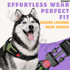 Cat Dog Reflective Harness Green