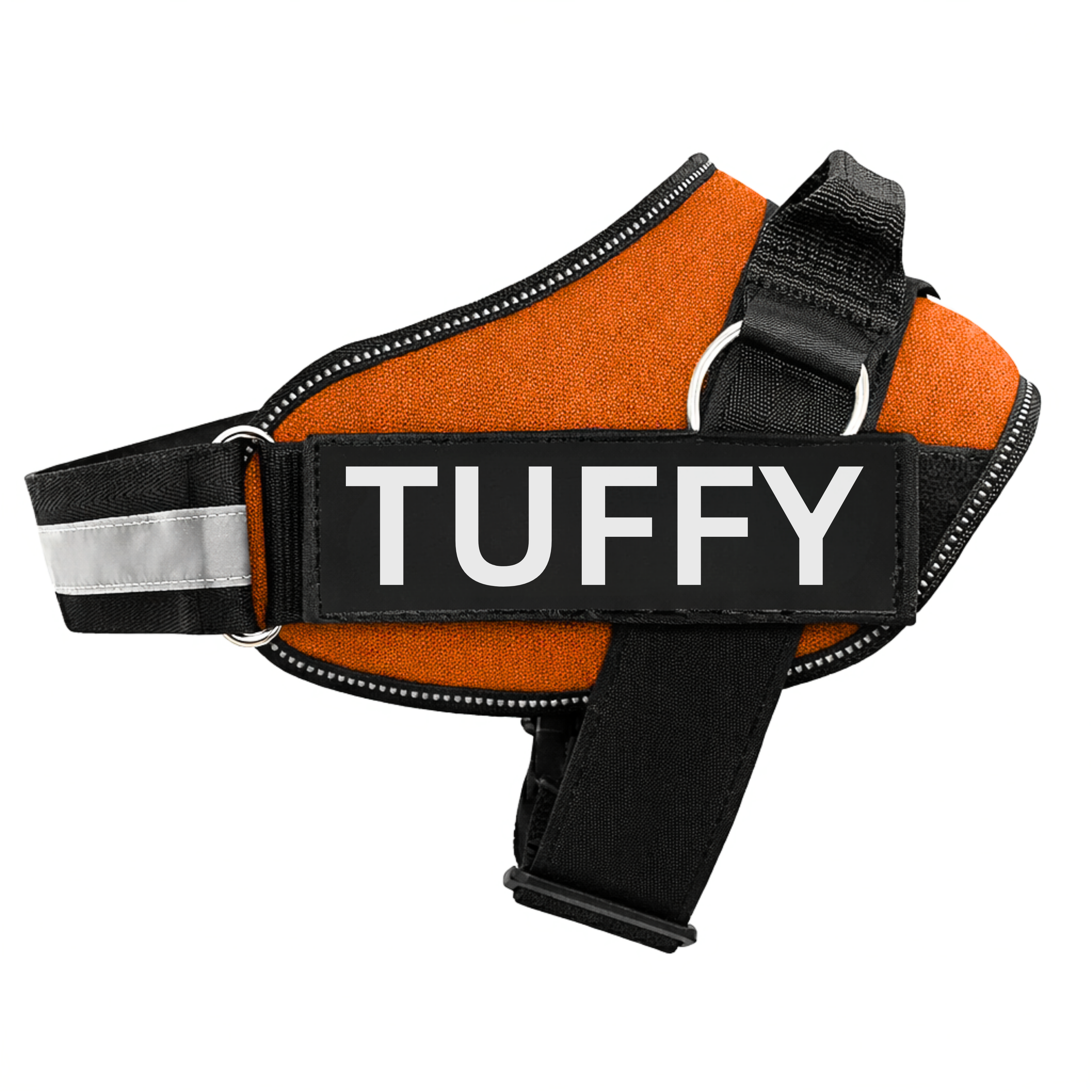 Personalized Dog Harness with Name & Phone Number Orange