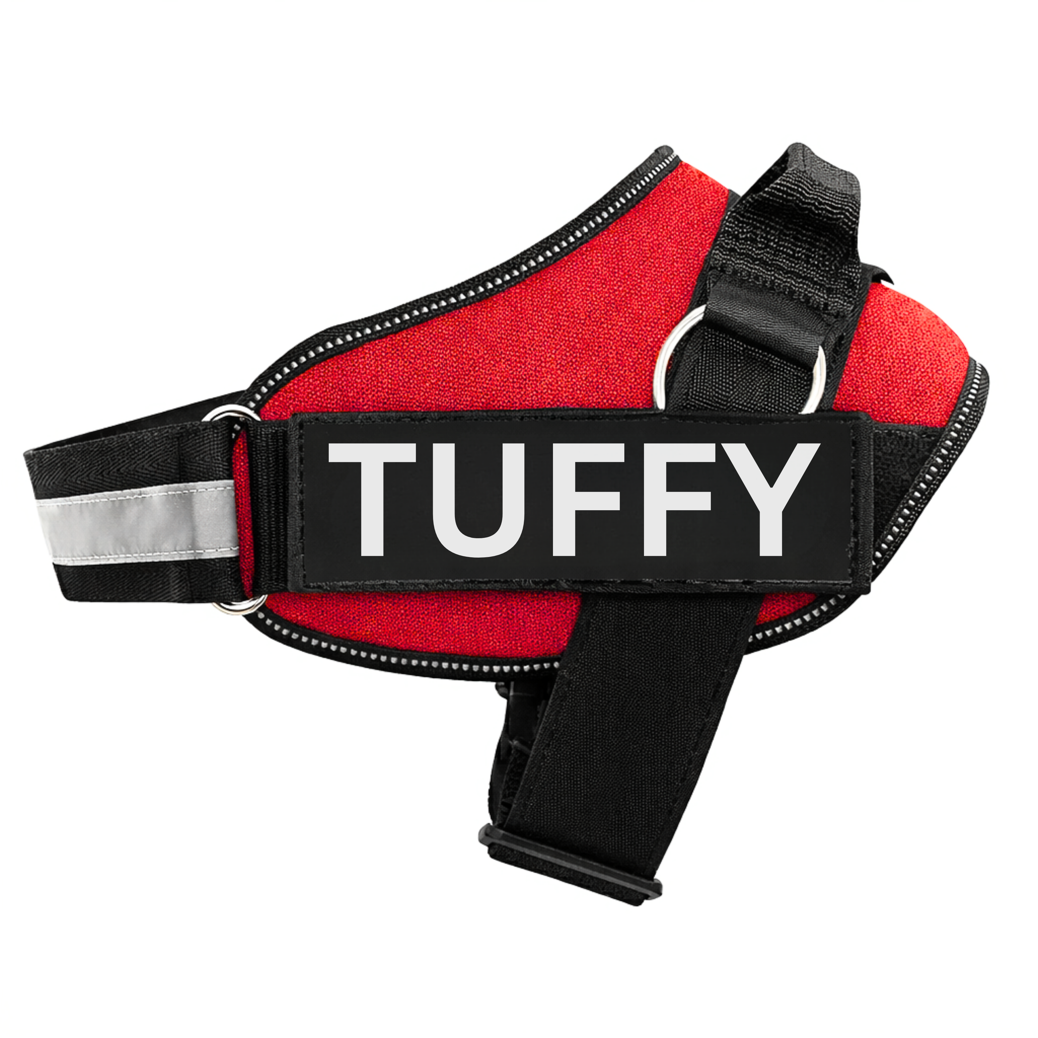 Personalized Dog Harness with Name & Phone Number Red