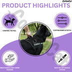 Personalized Dog Harness with Name & Phone Number Black