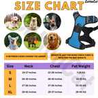 Dog Cat No Pull Harness With Reflective Leash Sky Blue