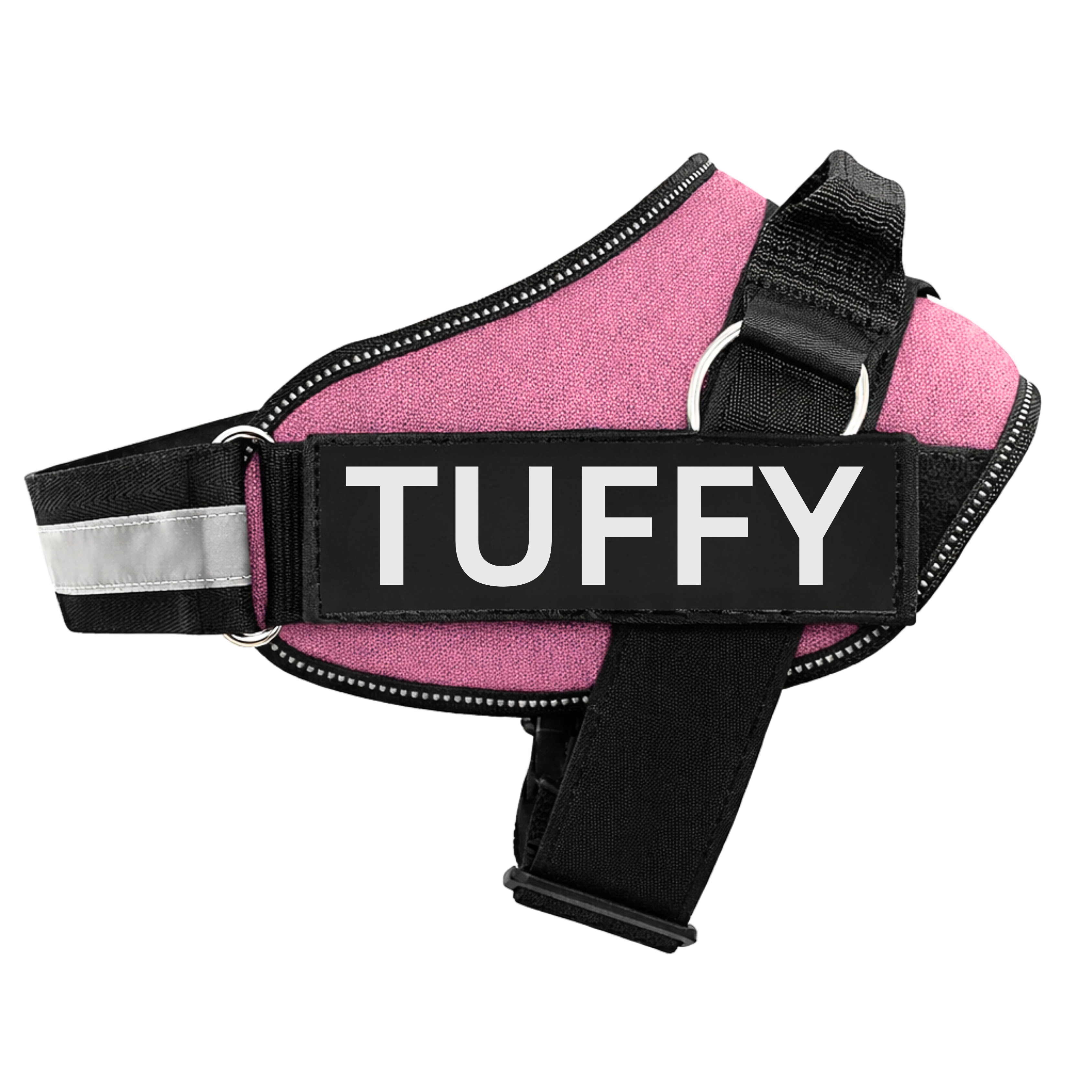 Personalized Dog Harness with Name & Phone Number Light Pink