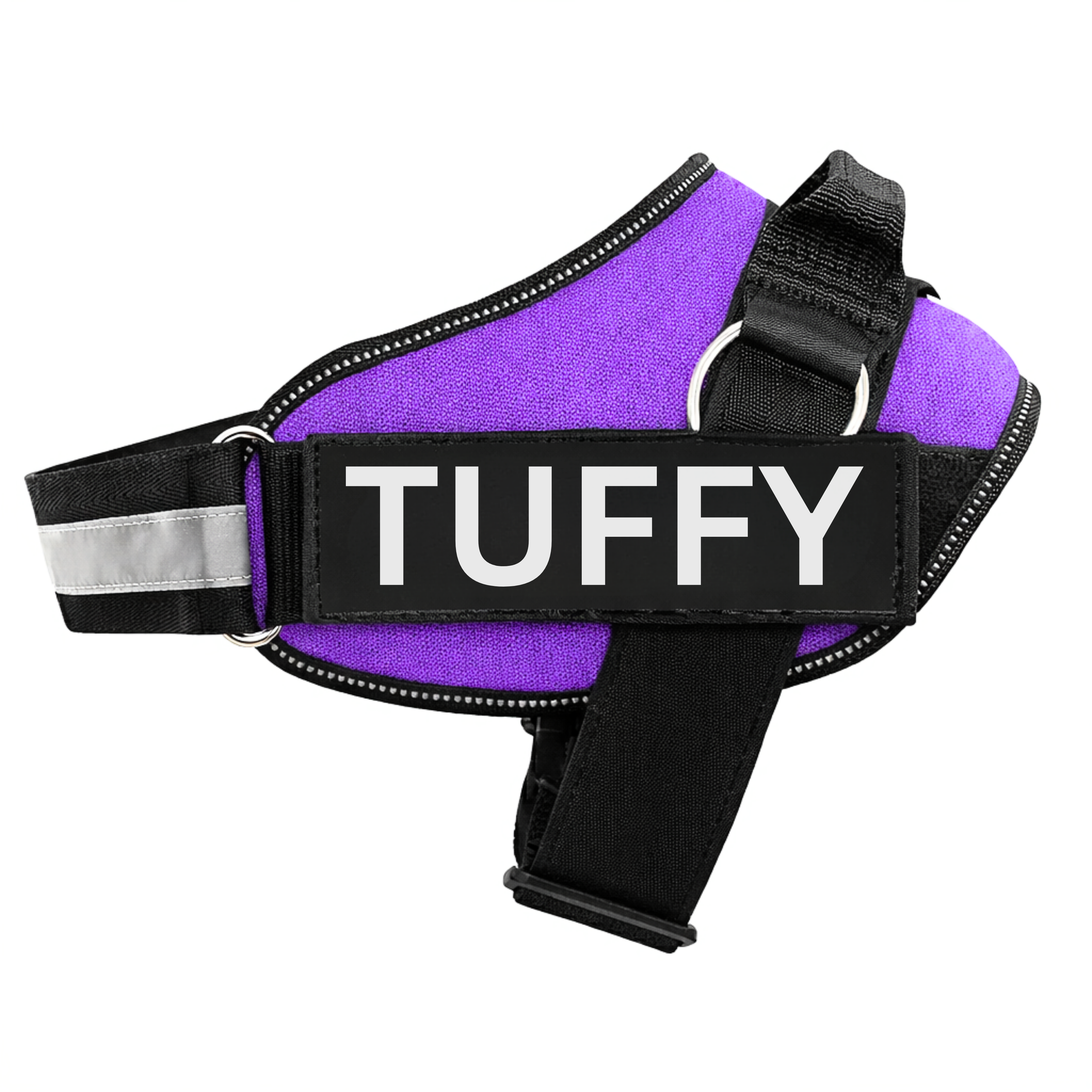 Personalized Dog Harness with Name & Phone Number Purple