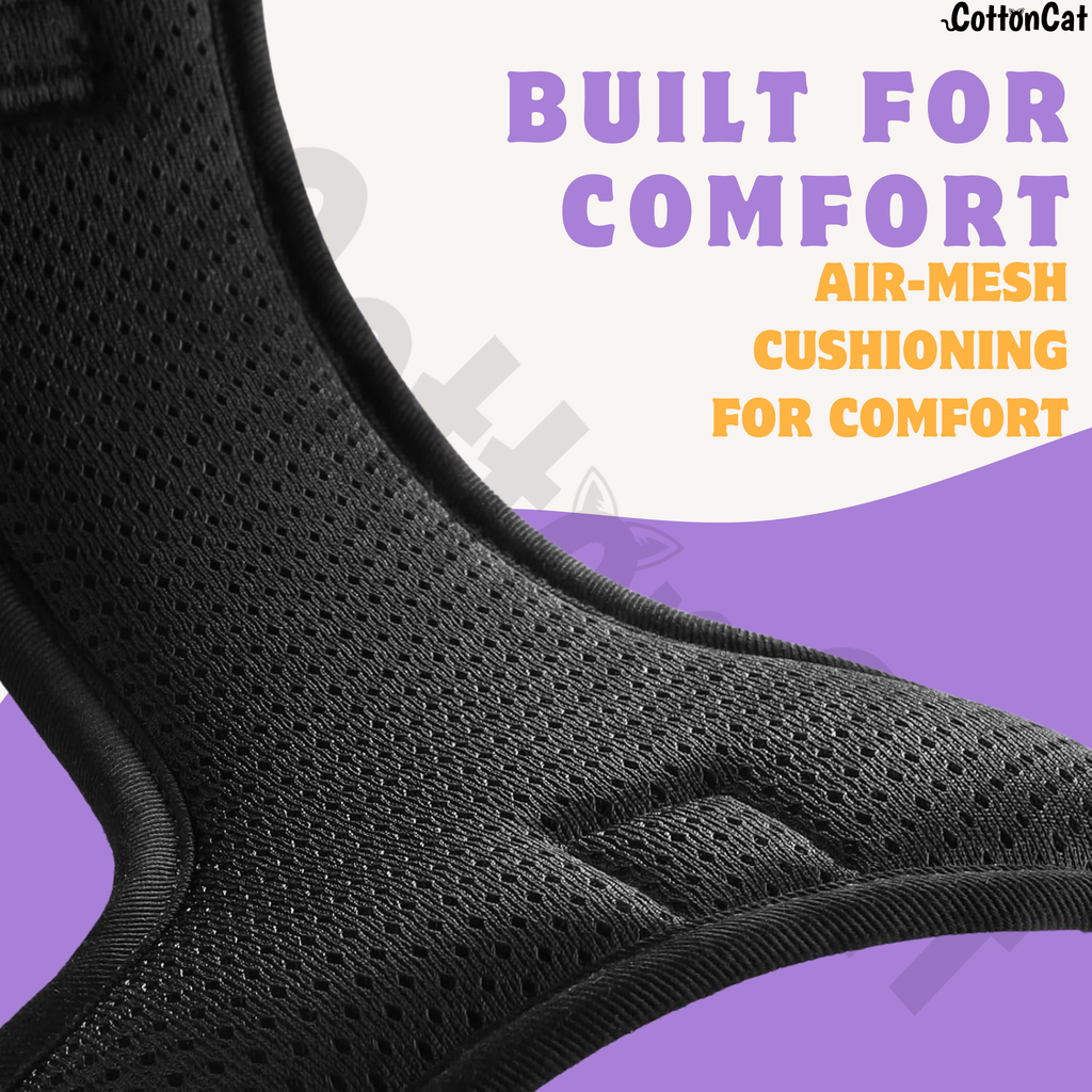 Cat Dog Reflective Harness Orange