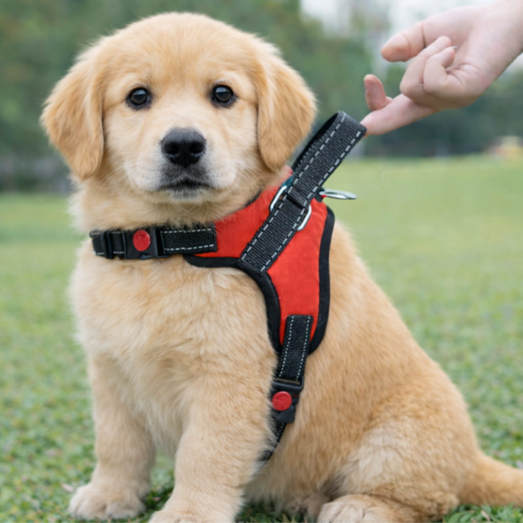 Cat Dog Reflective Harness Red