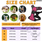 Dog Cat No Pull Harness With Reflective Leash Hot Pink