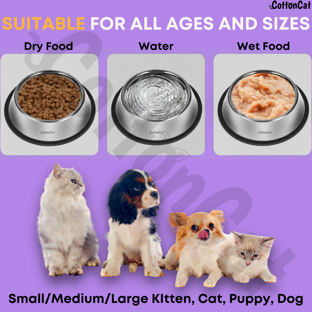 CottonCat Stainless Steel Cat Bowl