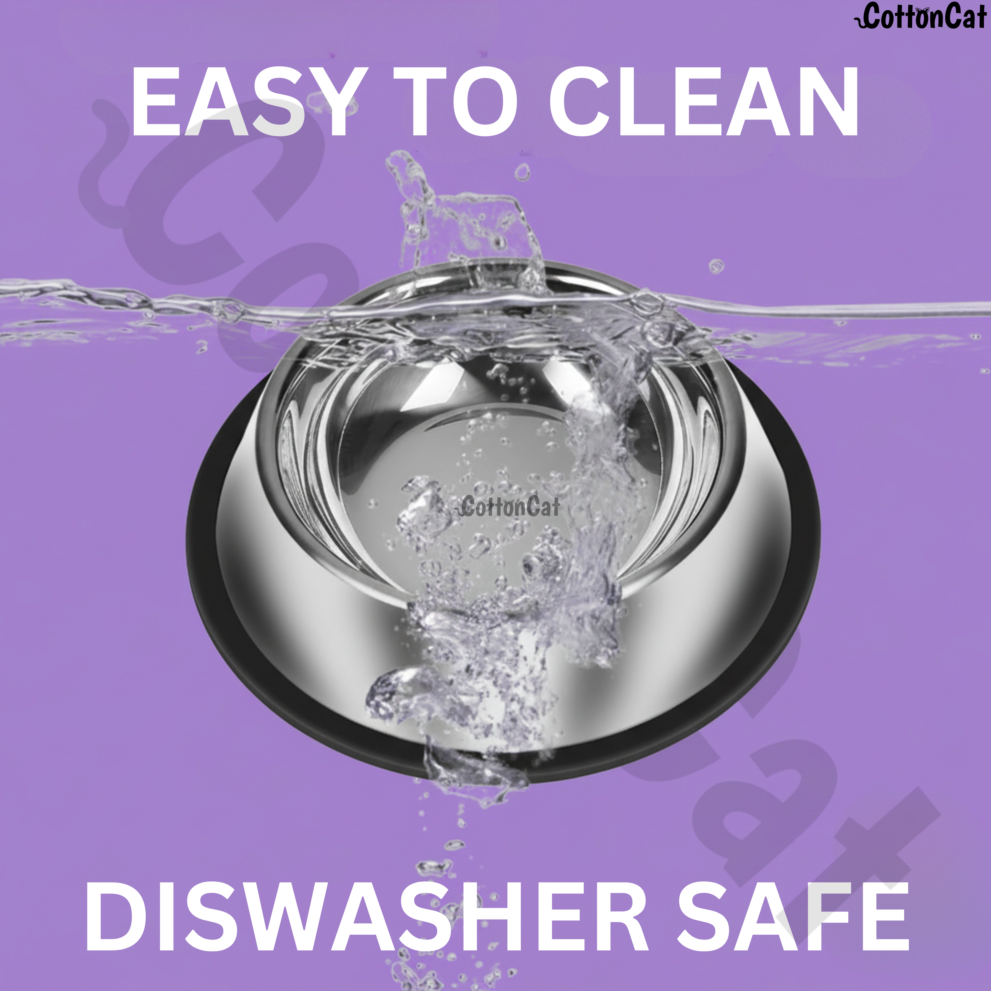 CottonCat Stainless Steel Cat Bowl