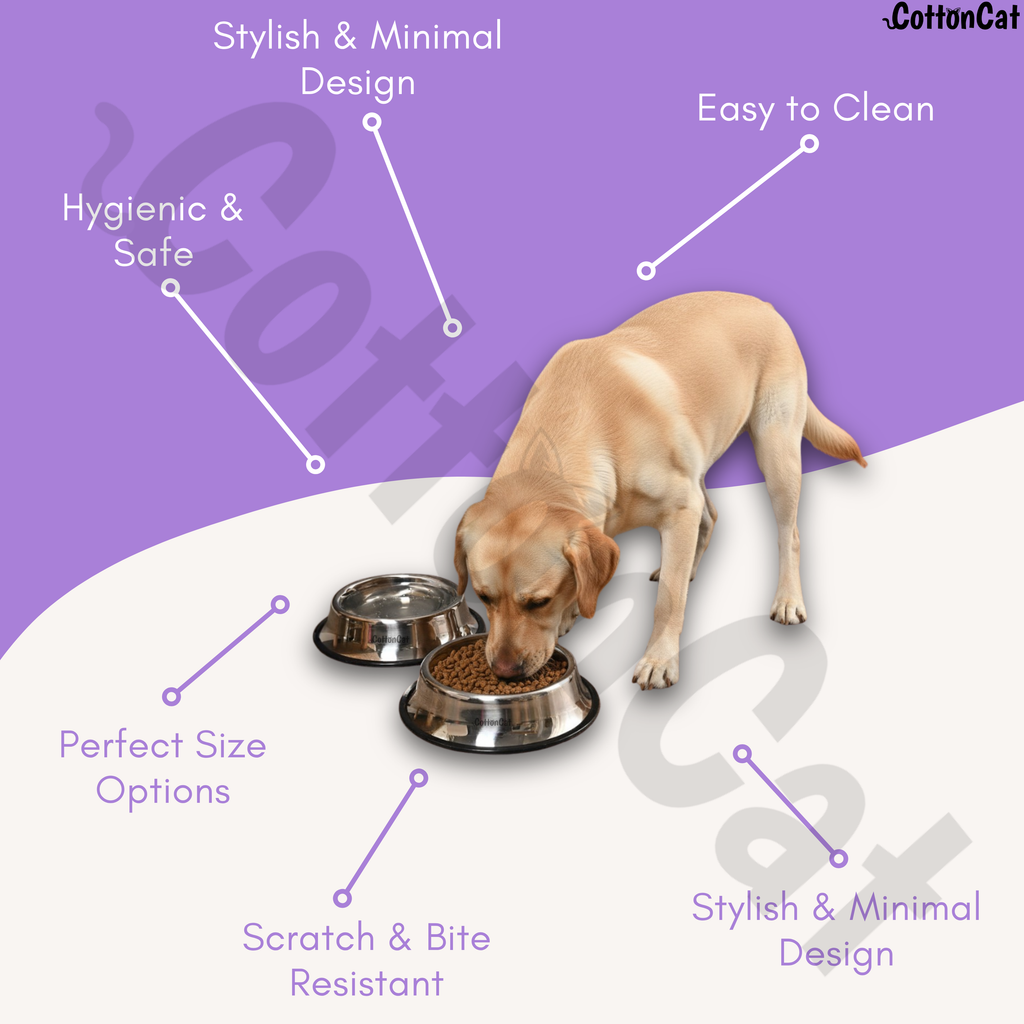 CottonCat Stainless Steel Cat Bowl